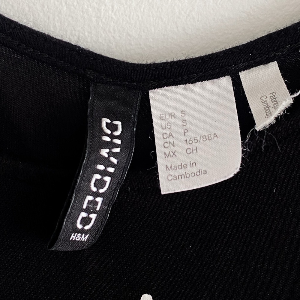 H&M “Parlez-vous Français?” Eiffel Tower Graphic Tank – Size Small, Black - Picture 3 of 8